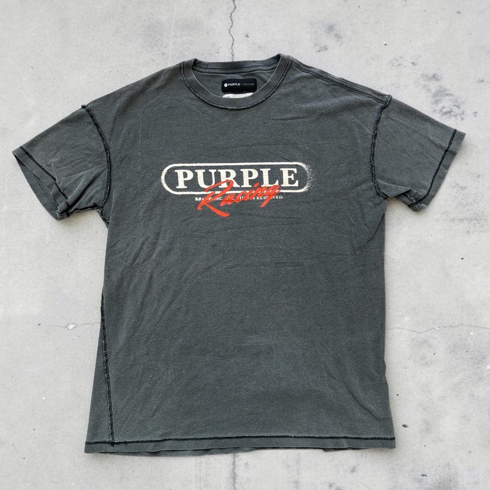 men's purple brand racing tee shirt size XS